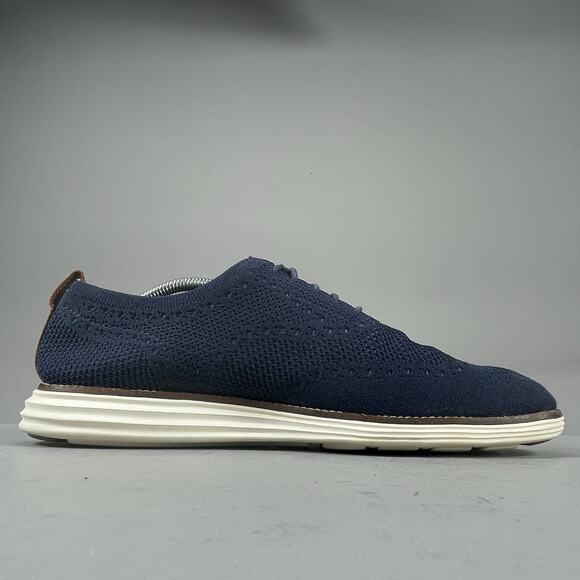 Cole Haan OriginalGrand Stitchlite Men 10.5M Blue Oxford Casual Dress Shoe EUC main image 6